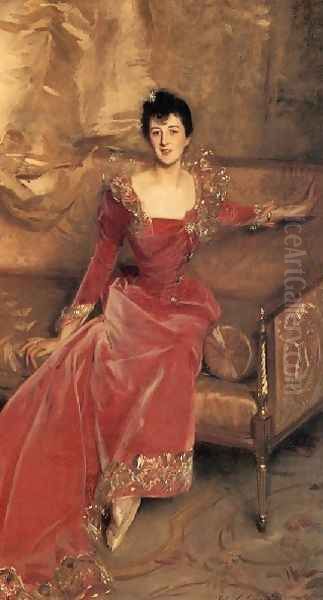 Mrs Hugh Hammersley Oil Painting by John Singer Sargent