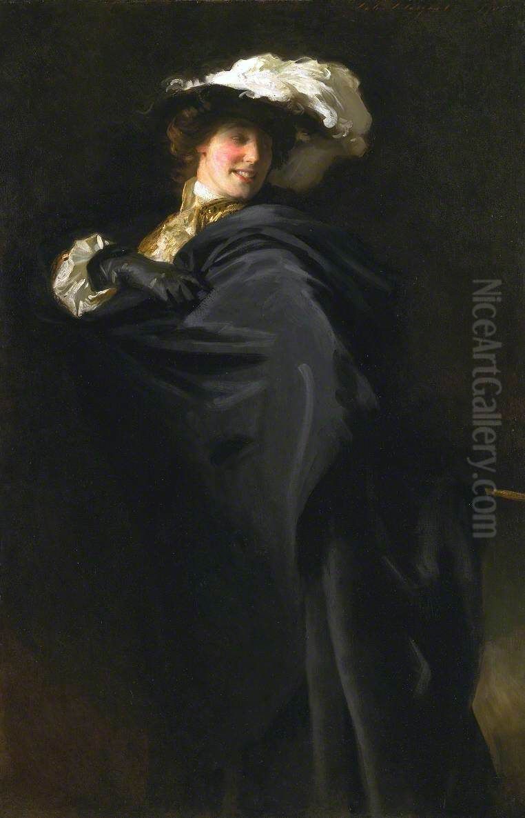 A Vele Gonfie Oil Painting by John Singer Sargent