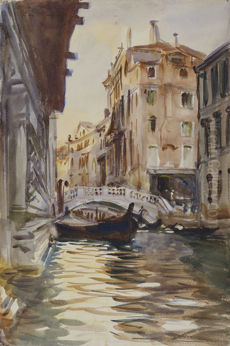 Ponte della Canonica Oil Painting by John Singer Sargent