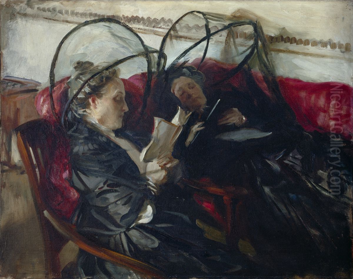 Mosquito Nets Oil Painting by John Singer Sargent