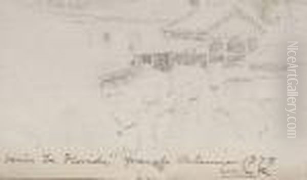 Banos La Florida Grao De Valencia Oil Painting by Cecilio Pla