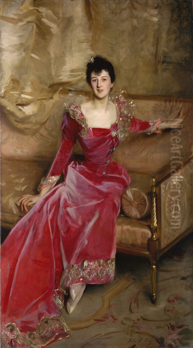 Mrs. Hugh Hammersley Oil Painting by John Singer Sargent