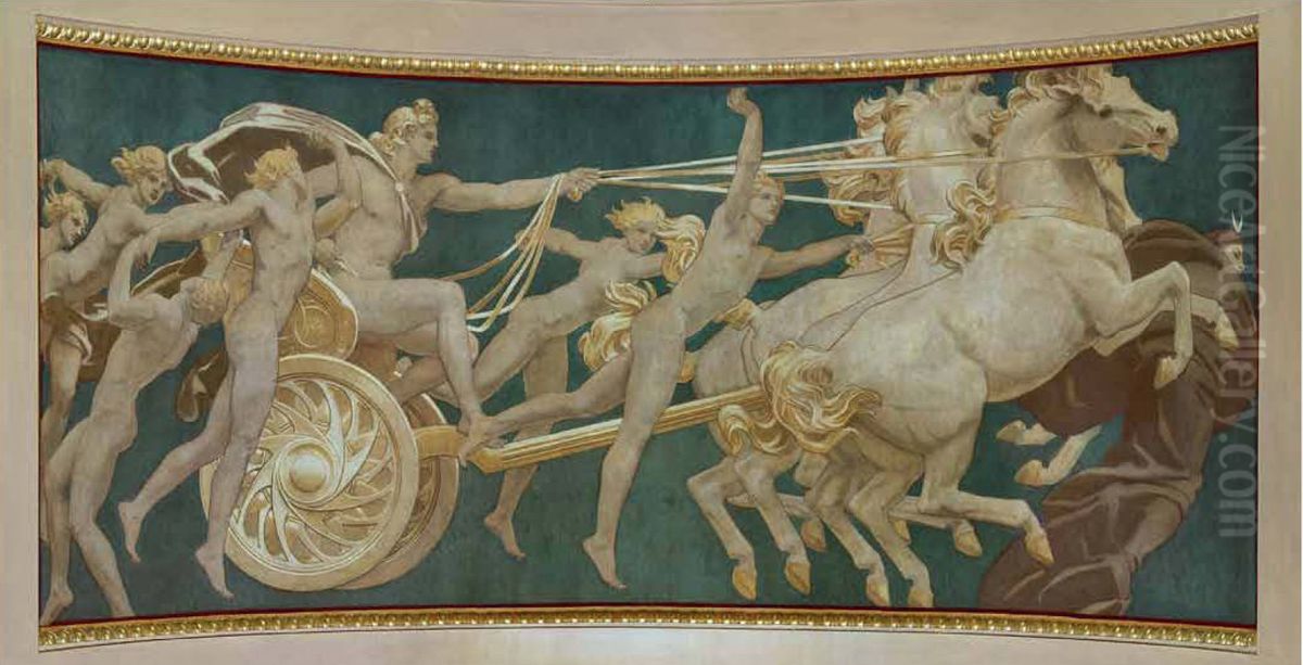 Apollo in His Chariot with the Hours Oil Painting by John Singer Sargent