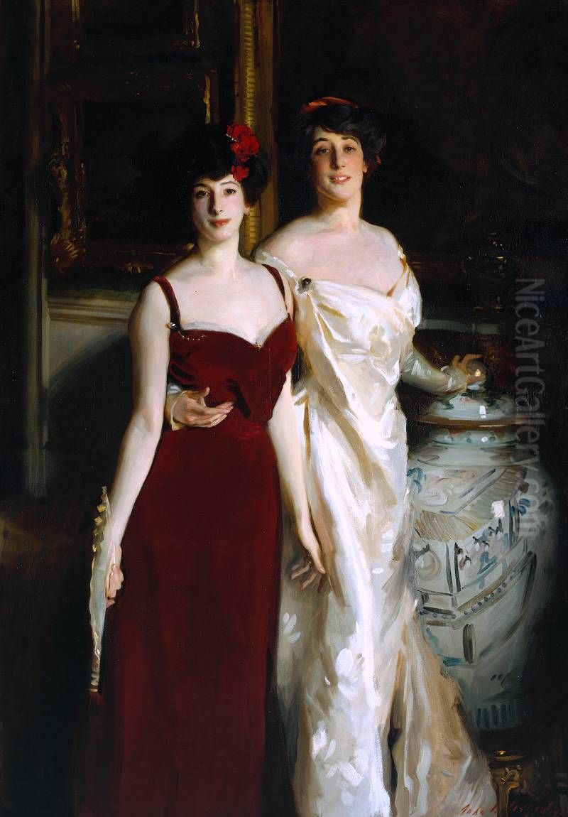 Ena and Betty, Daughters of Asher and Mrs. Wertheimer Oil Painting by John Singer Sargent