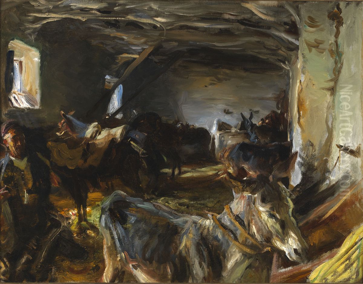 Stable At Cuenca Oil Painting by John Singer Sargent