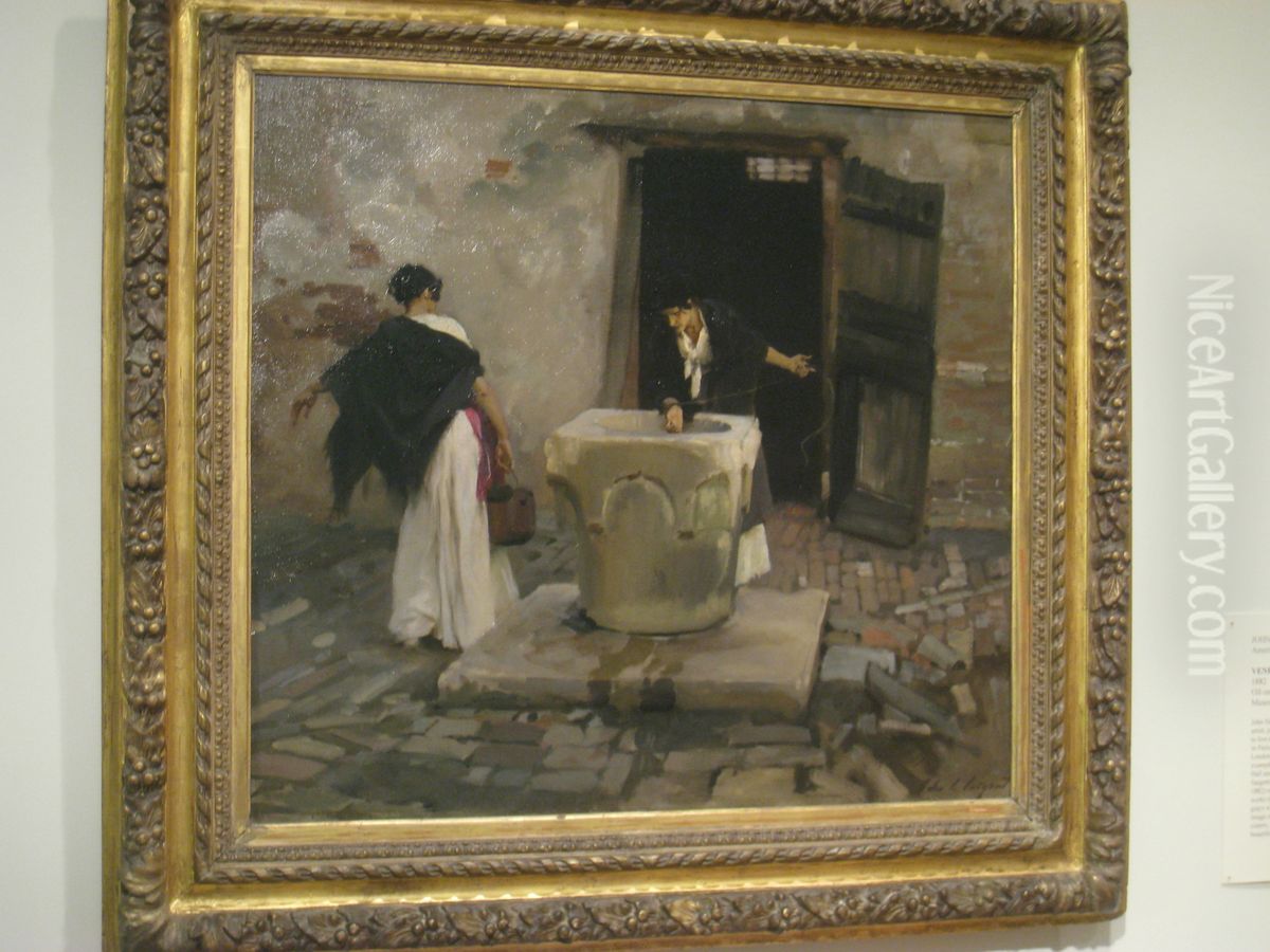 Venetian Water Carriers Oil Painting by John Singer Sargent