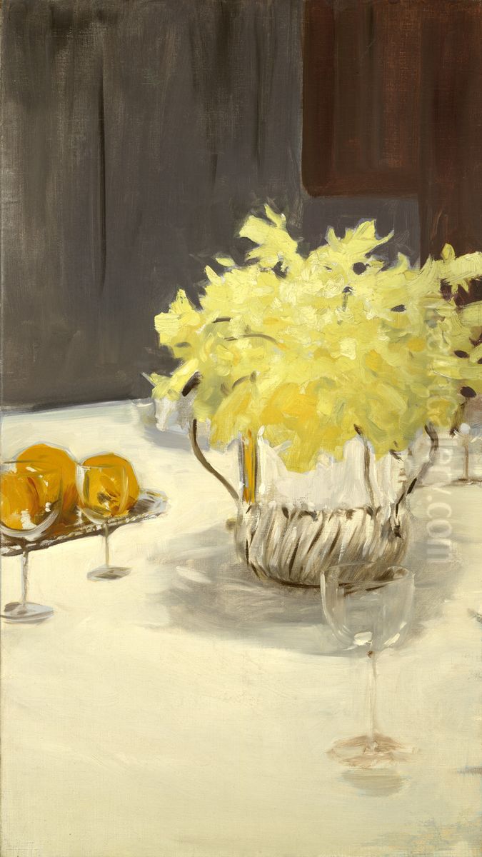 Still Life with Daffodils Oil Painting by John Singer Sargent