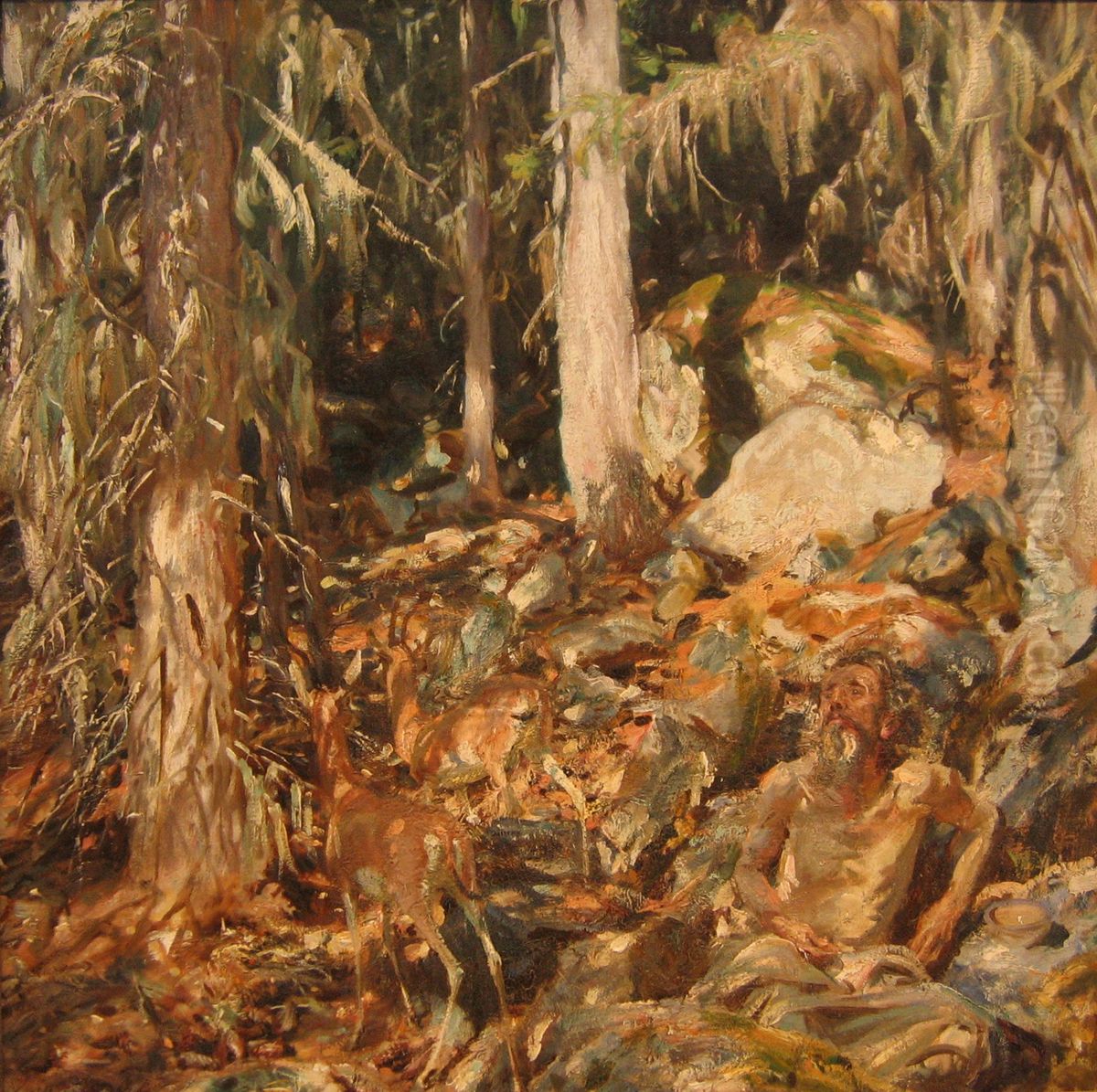 The Hermit Oil Painting by John Singer Sargent