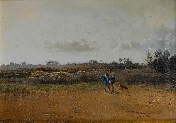 Chasseur Prenant Des Renseignements Oil Painting by Ivan Pavlovich Pokhitonov