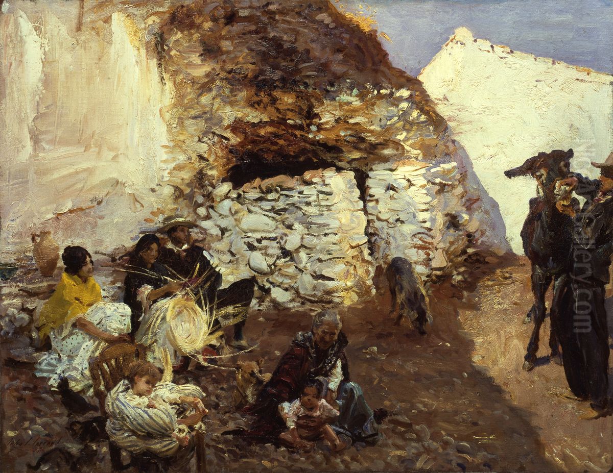 Gypsy Encampment Oil Painting by John Singer Sargent