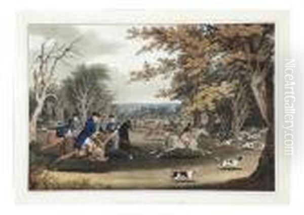 Royal Hunt In Windsor Park Oil Painting by James Pollard