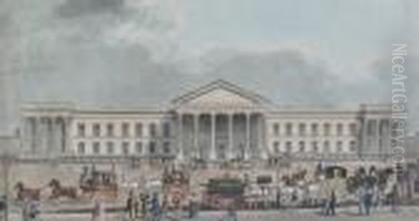 The New General Postoffice Oil Painting by James Pollard