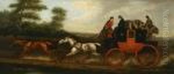 The York-to-london Royal Mail 
Coach, The Birmingham-to-londonroyal Mail Coach, The Bath-to-london 
Royal Mail Coach Oil Painting by James Pollard
