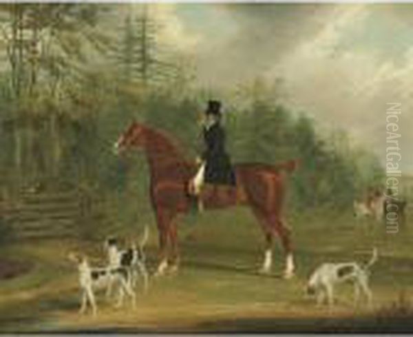 Property From A Private Collection, New York
 

 
 
 

 
 Edward Brockman, Esquire, M.p. With The East Kent Hounds Oil Painting by James Pollard