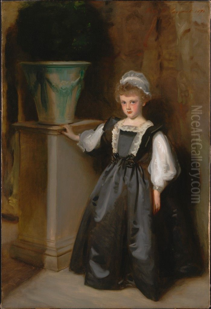 The Honorable Laura Lister Oil Painting by John Singer Sargent