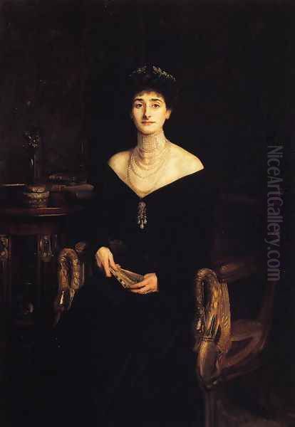 Mrs. Ernest G. Raphael (Florence Cecilia Sassoon) Oil Painting by John Singer Sargent