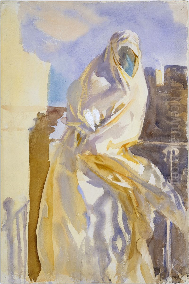 Arab Woman Oil Painting by John Singer Sargent