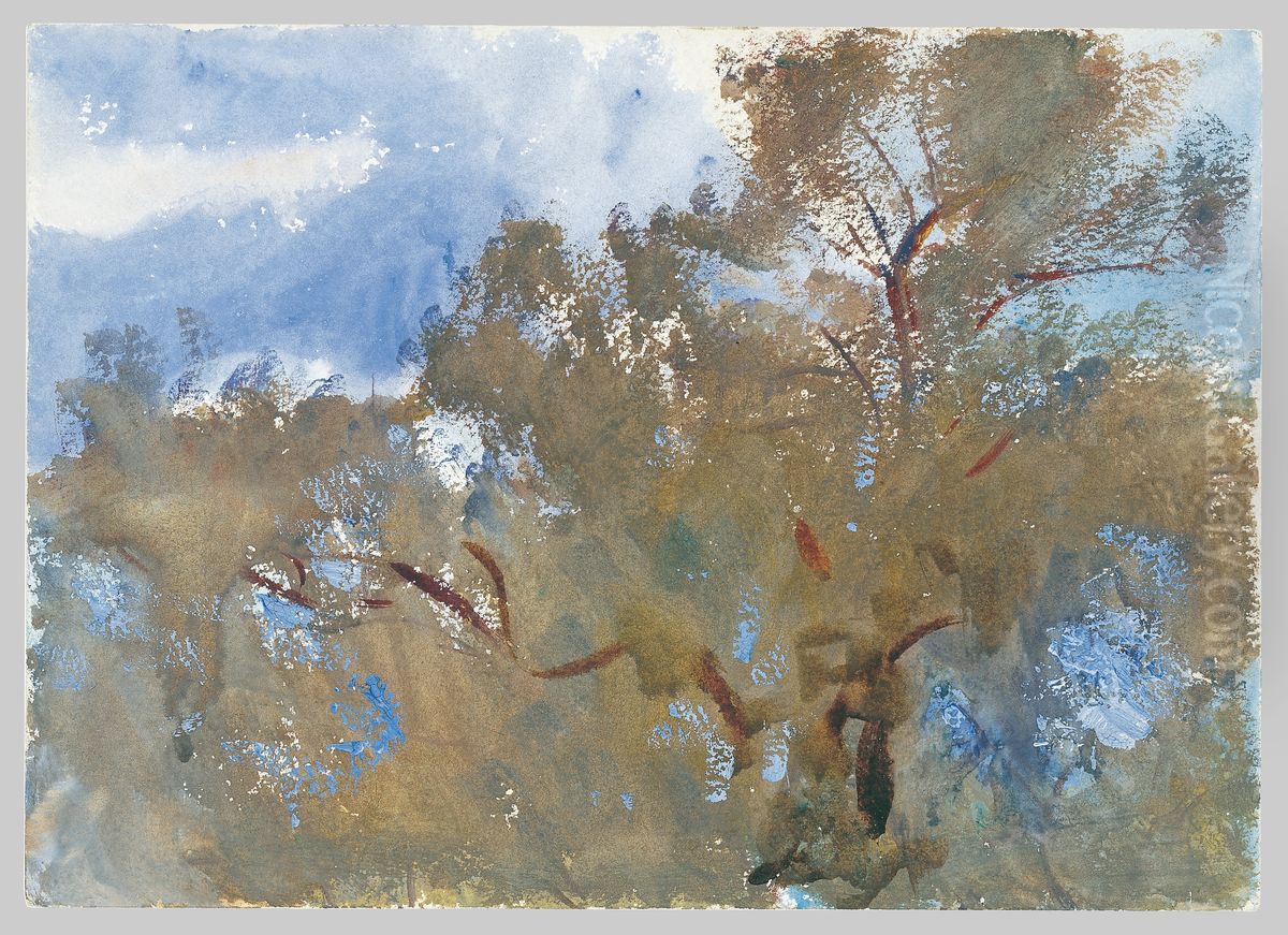 Treetops against Sky Oil Painting by John Singer Sargent