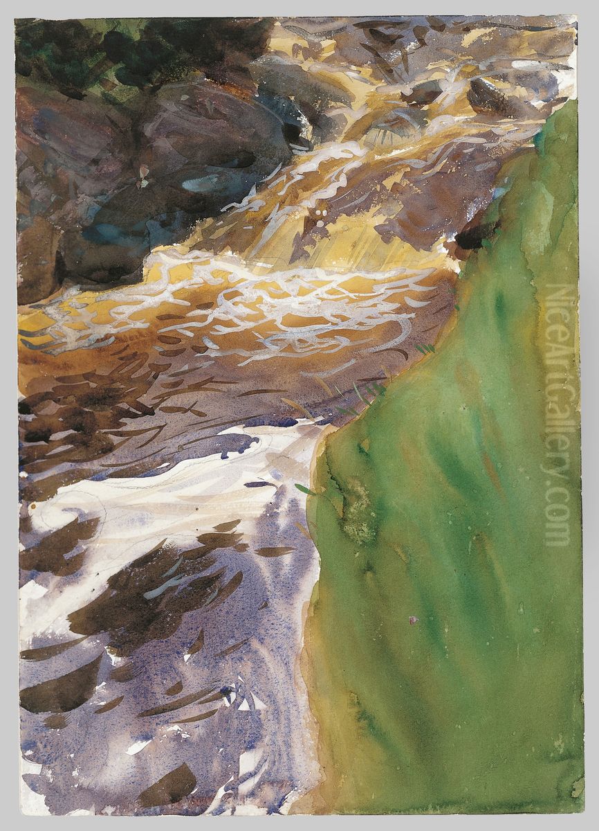 Rushing Water Oil Painting by John Singer Sargent