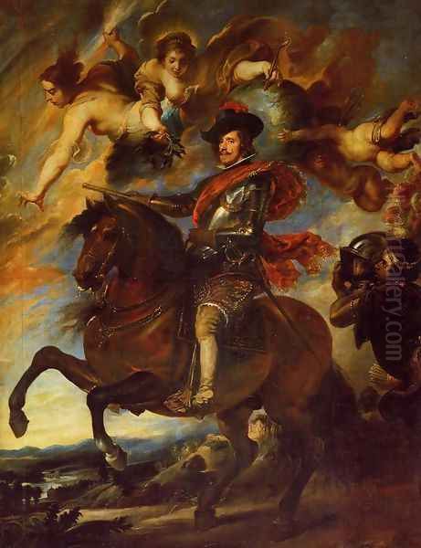 Allegorical Portrait Of Philip IV Oil Painting by Diego Rodriguez de Silva y Velazquez