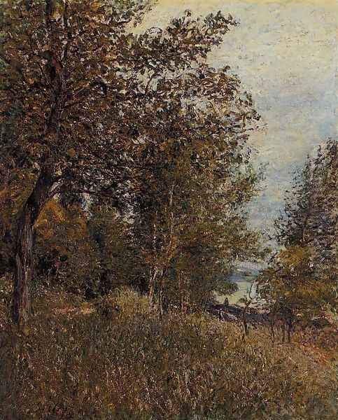 A Corner of the Roches-Courtaut Woods, June Oil Painting by Alfred Sisley