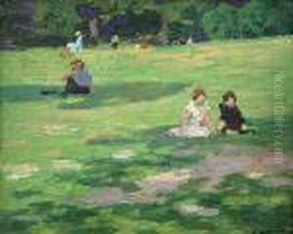 In The Park, No. 18 Oil Painting by Edward Henry Potthast
