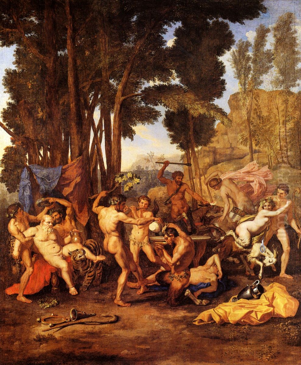 Le Triomphe De Silene Oil Painting by Nicolas Poussin
