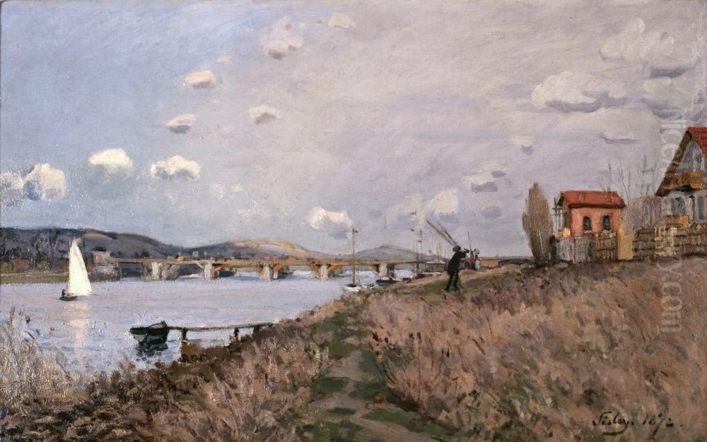 The Bridge at Argenteuil Oil Painting by Alfred Sisley