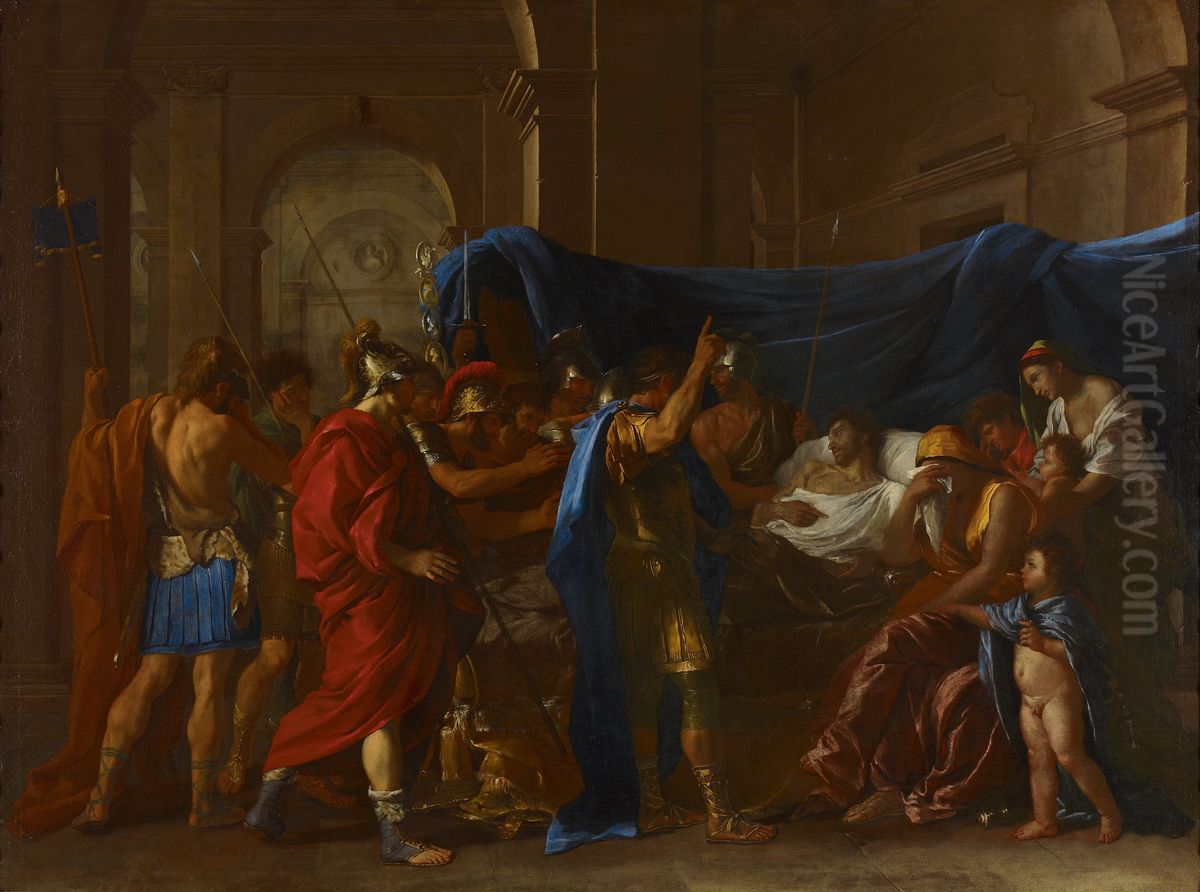 The Death Of Germanicus Oil Painting by Nicolas Poussin