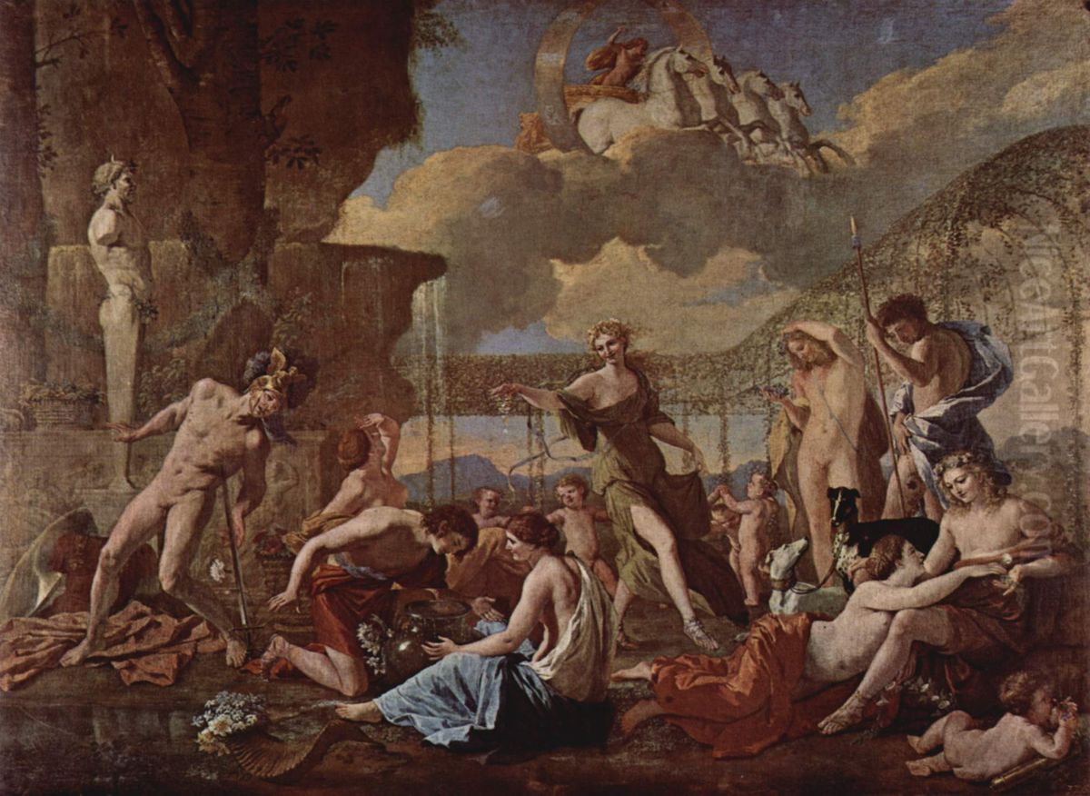 The Empire Of Flora Oil Painting by Nicolas Poussin