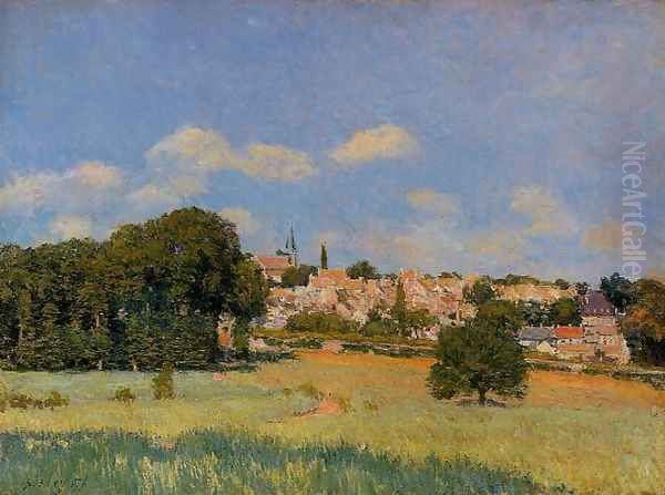 View of St. Cloud - Sunshine Oil Painting by Alfred Sisley