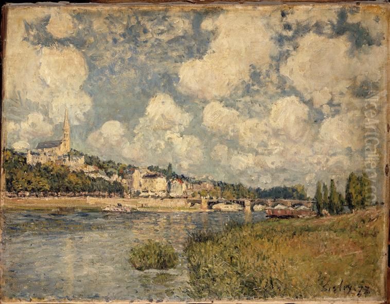 Saint Cloud Oil Painting by Alfred Sisley