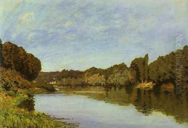 The Seine at Bougival 1873 Oil Painting by Alfred Sisley