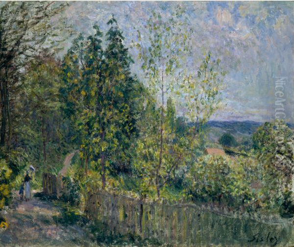 The Road in the Woods Oil Painting by Alfred Sisley