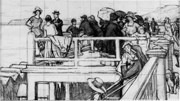 Etude Pour La Nounou Noire Oil Painting by Rene Xavier Francois Prinet