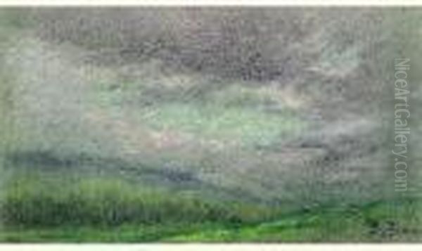 L'averse Oil Painting by Pierre Ernest Prins