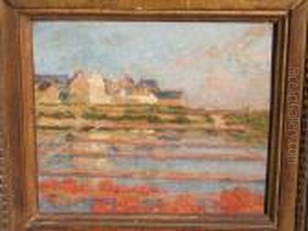 Les Marais Salants Huile Sur 
Toile Maroufle Sur Panneau 17,5 X 20,5cm Bibliographie : 