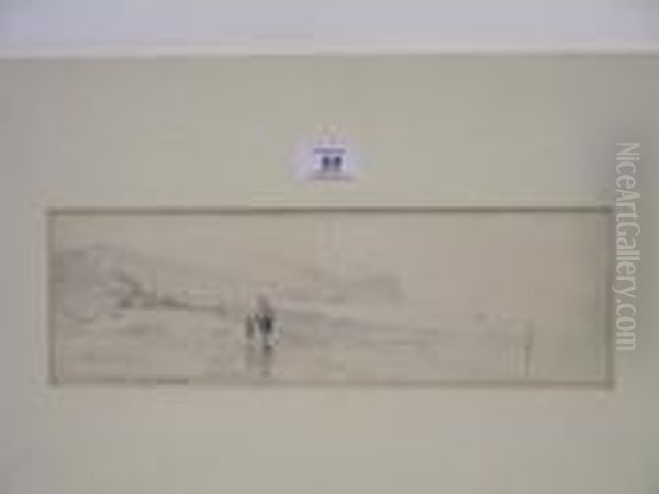 Sandsend Oil Painting by James Baker Pyne