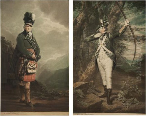 Set Of Four Scottish Portraits Oil Painting by Sir Henry Raeburn