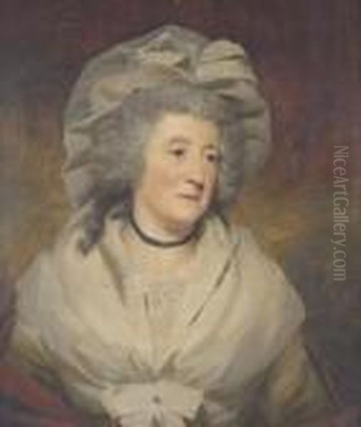 Portrait Of A Lady Half Length, 
Thought To Be Mrs. Gibson, Nee Mary Cecilia Balfour Mother Of Mr. James 
Gibson-craig Of Riccarton Oil Painting by Sir Henry Raeburn