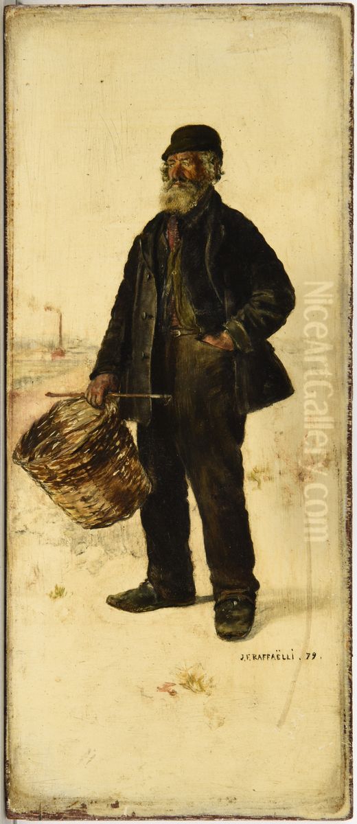 Le Chiffonnier Oil Painting by Jean-Francois Raffaelli