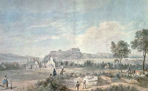 View of Bruntsfield Links Oil Painting by Paul Sandby