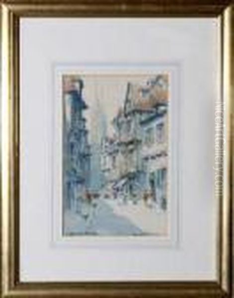 Quimper, Normandy Oil Painting by Victor Noble Rainbird