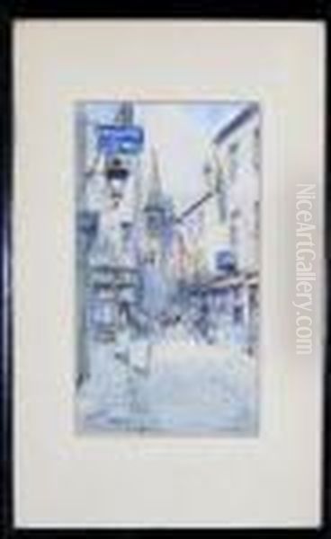 Old Shields Oil Painting by Victor Noble Rainbird