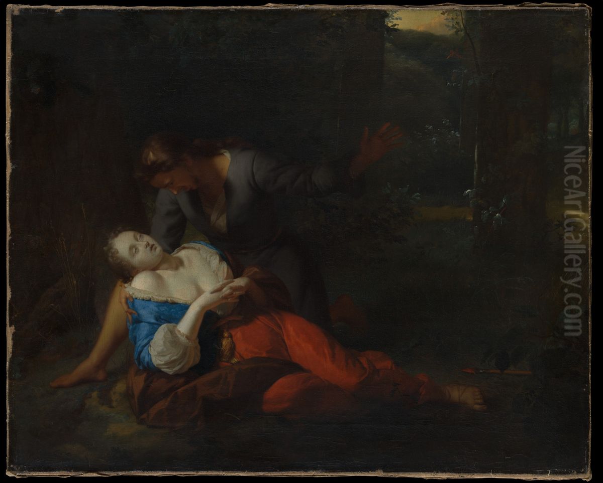 Cephalus and Procris Oil Painting by Godfried Schalcken