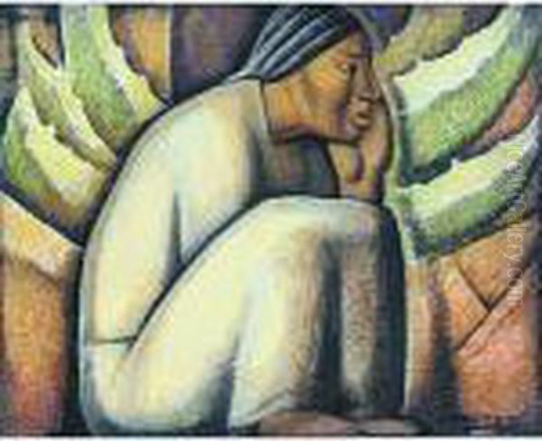 Descansando Oil Painting by Alfredo Ramos Martinez