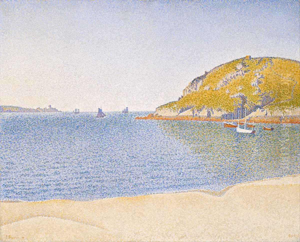 Port of Saint-Cast Oil Painting by Paul Signac