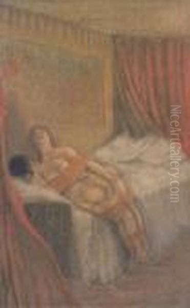 Akedysseril; Le Tueur De Cygnes;
 La Celeste Aventure; Et Impatiencede La Foule, D'apres Les Histoires 
Souveraines De Villiers Del'isle-adam Oil Painting by Armand Rassenfosse