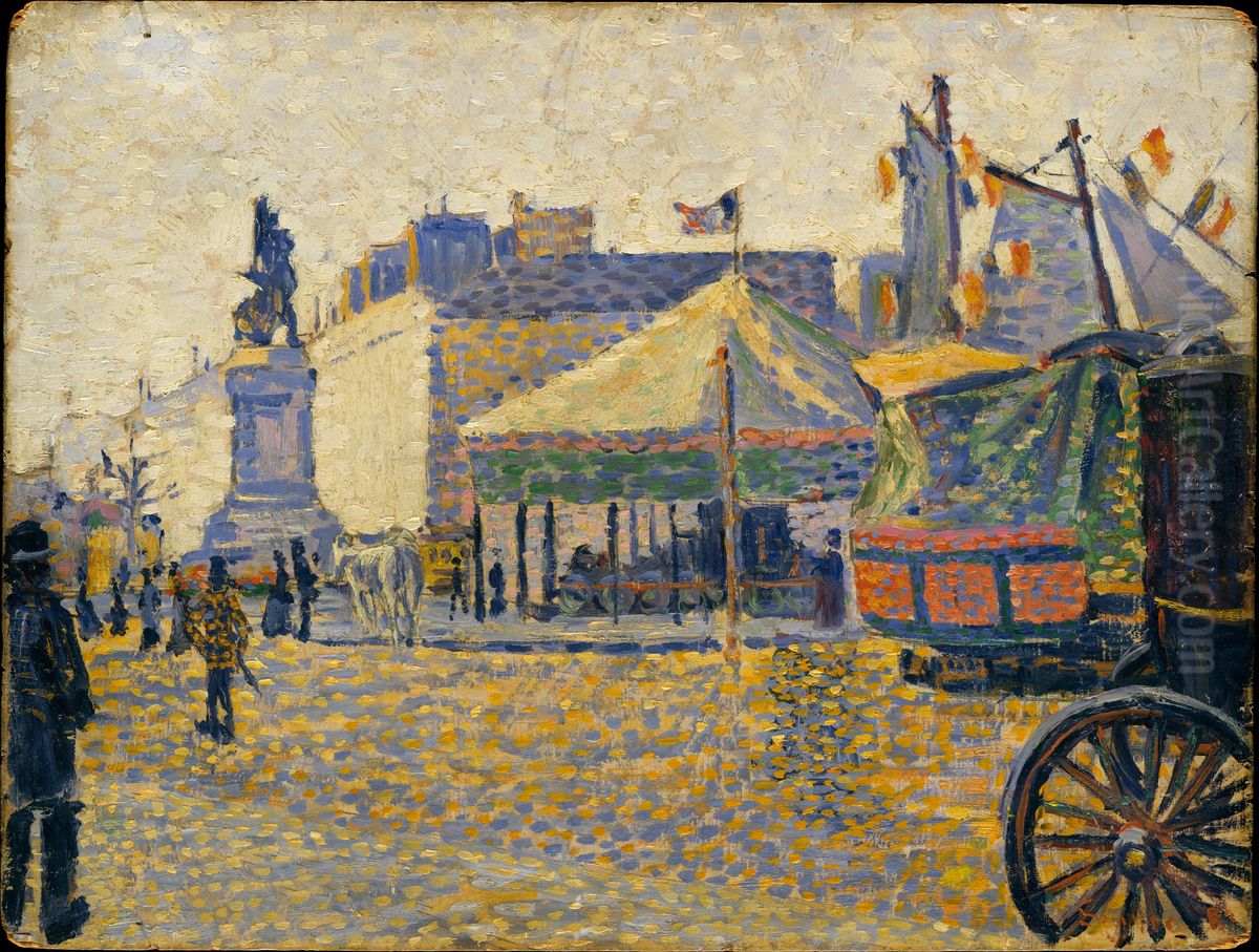 Place Clichy Oil Painting by Paul Signac