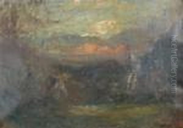 Paysage Oil Painting by Francois Auguste Ravier